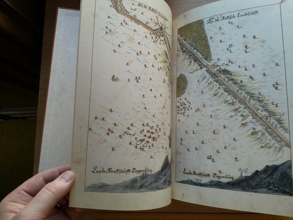 Der Grenzatlas der Alten Landschaft der Fürstabtei St. Gallen von ca. 1730 (antiquarisch)