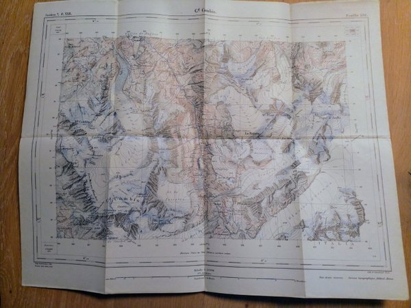 Topographischer Atlas 1:50'000 - Blatt Nr. 530 Grand Combin (1933)