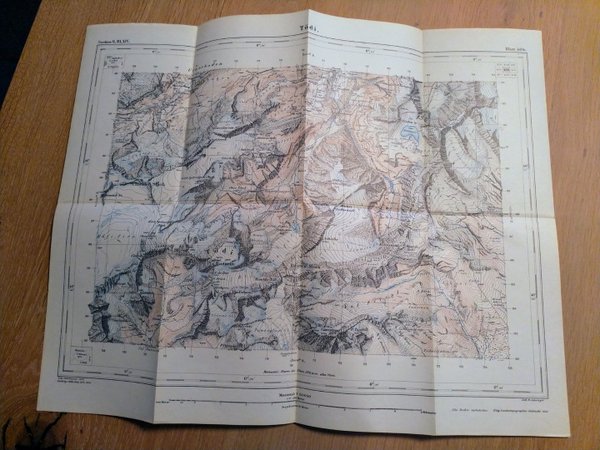 Topographischer Atlas 1:50'000 - Blatt Nr. 404 Tödi (1930)