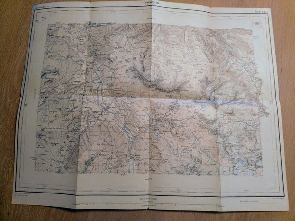 Topographischer Atlas 1:50'000 - Blatt Nr. 426 Savognin (1902)