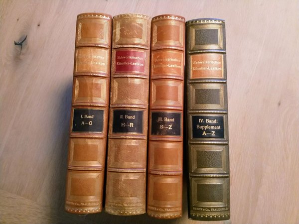 Schweizerisches Künstler-Lexikon (4 Bände) herausgegeben 1905-1917