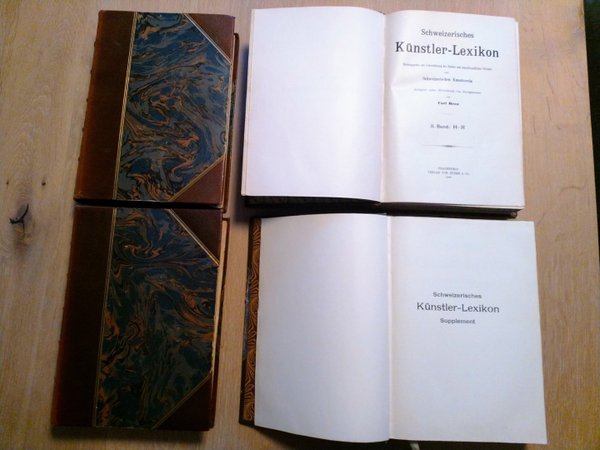 Schweizerisches Künstler-Lexikon (4 Bände) herausgegeben 1905-1917
